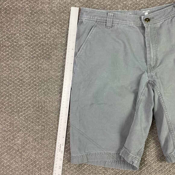 Mountain Hardwear Shorts Men's 32 Gray AOP Canvas Cotton Hiking Outdoor - Picture 10 of 12